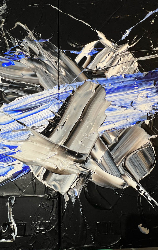 Blue light in the night