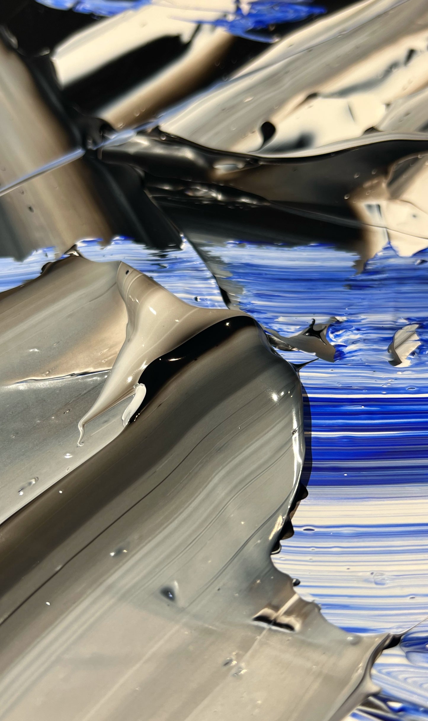 Blue light in the night