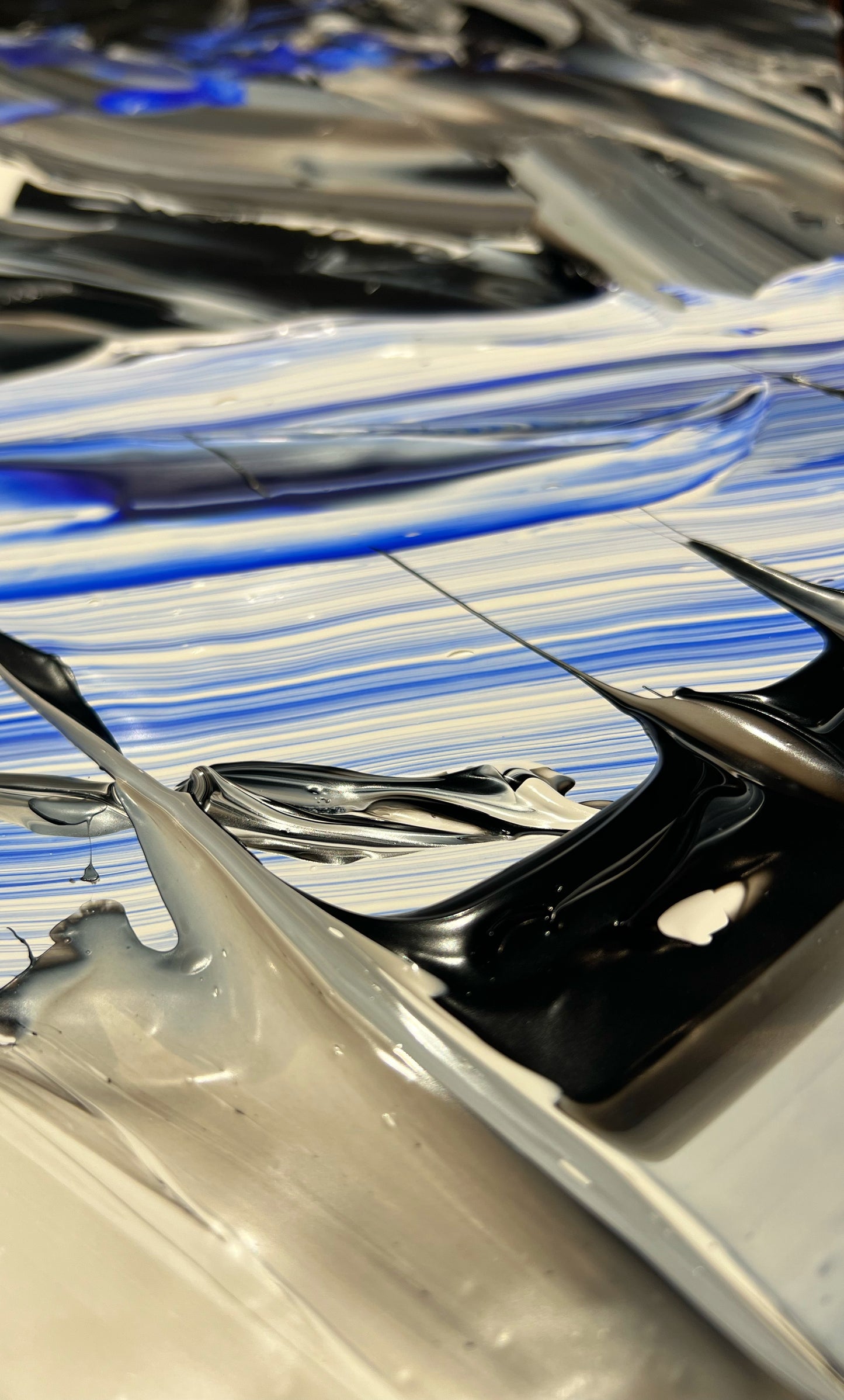 Blue light in the night