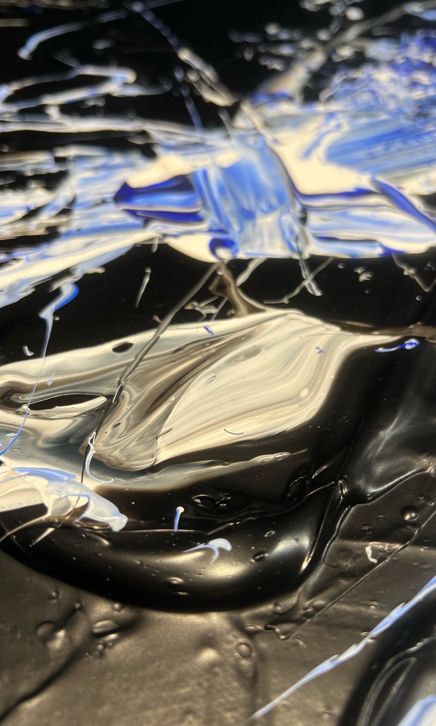 Blue light in the night