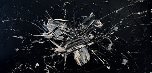 Midnight moon on the sea