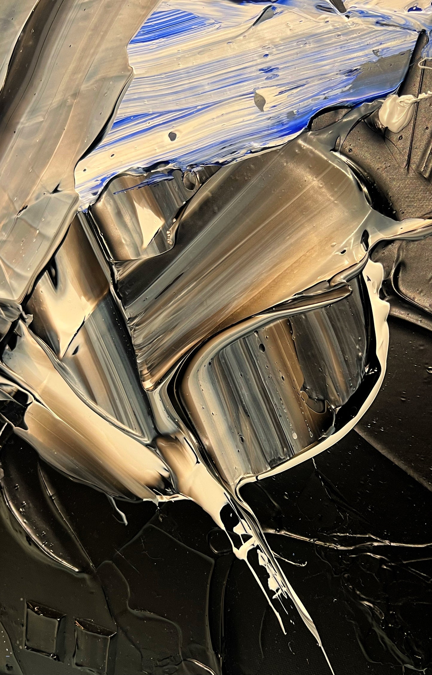 Blue light in the night