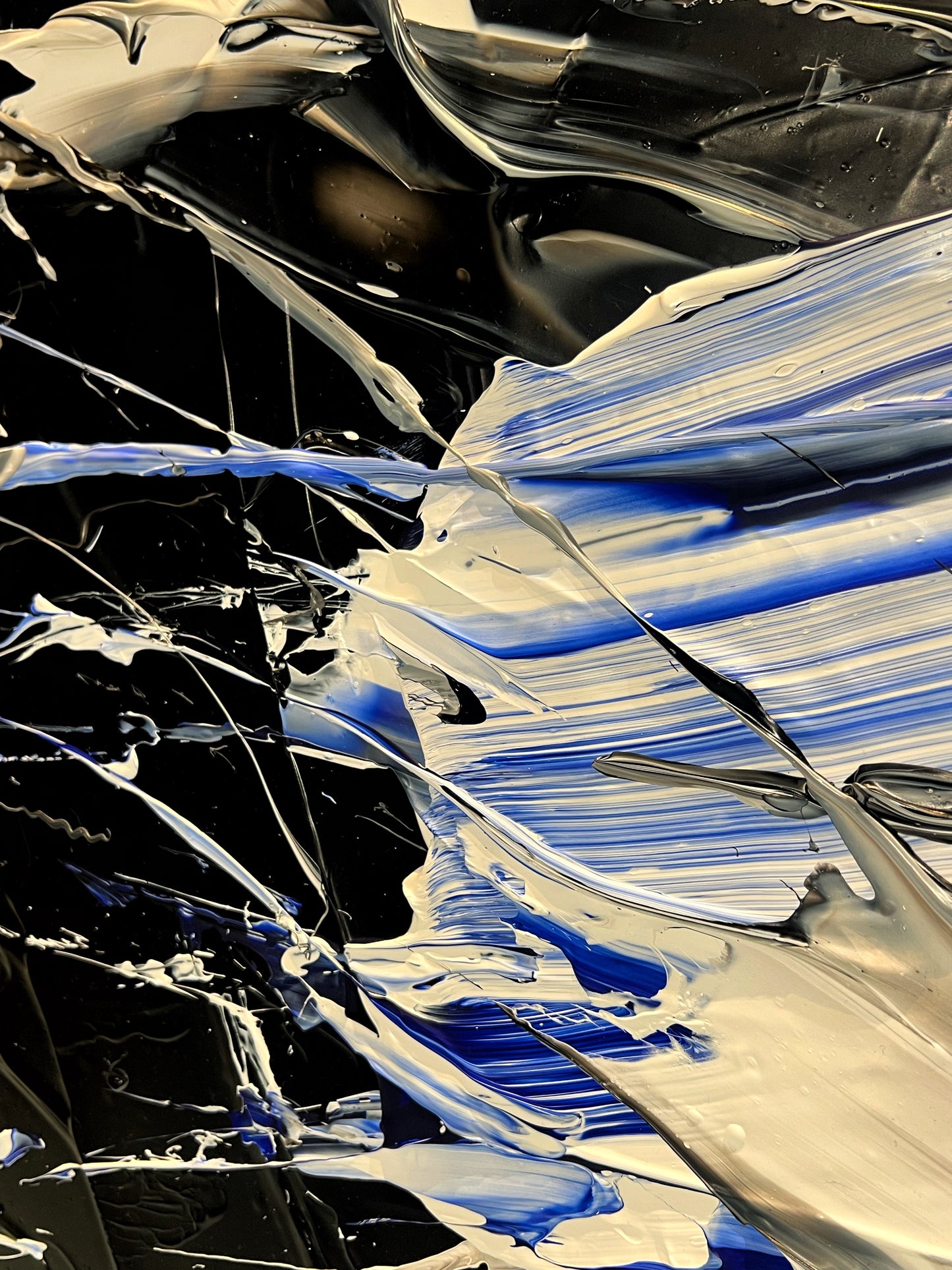 Blue light in the night