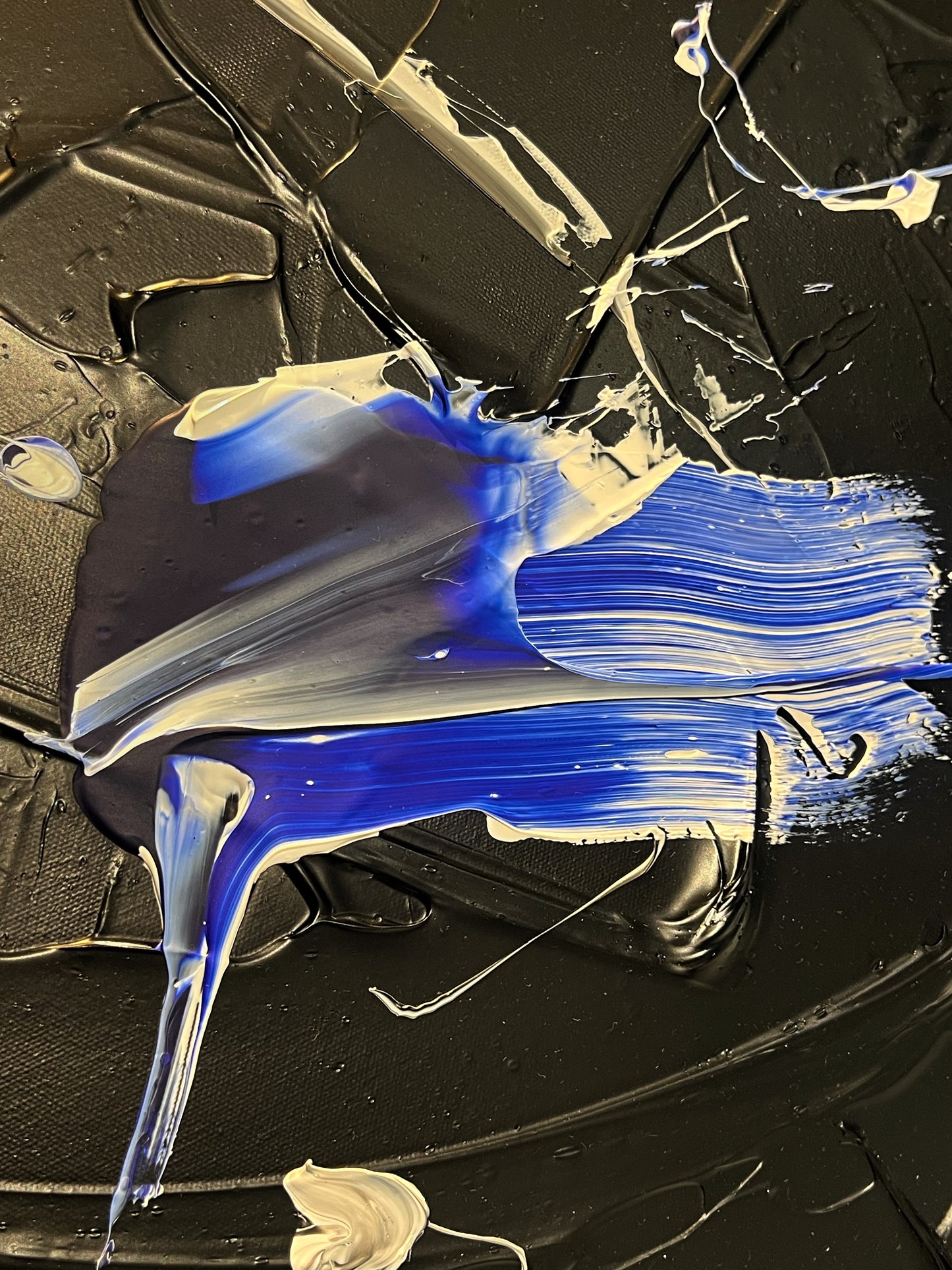 Blue light in the night